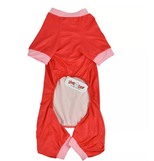 Lamb Chop Valentine Red & Pink Pet Pajamas - XS