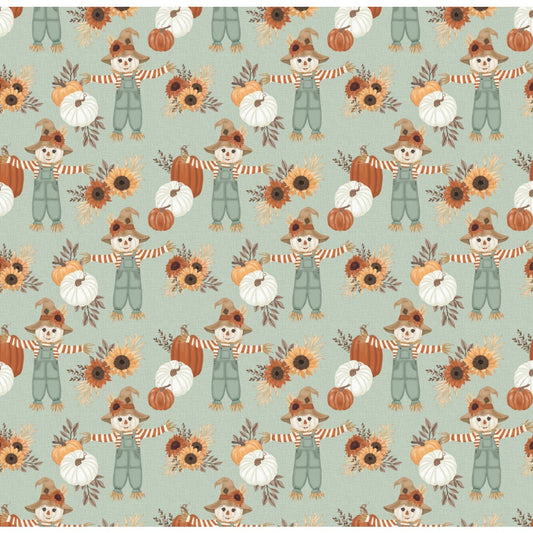 Pete + Lucy Infant Fall Thanksgiving "Scarecrow Cutie" Romper - Size 9-12M