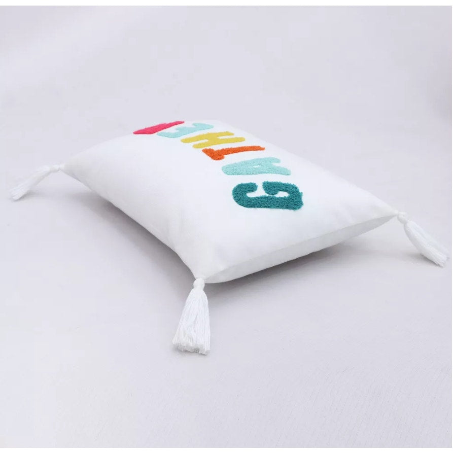 Gather Decorative Pillow – Colorful Fall Accent Cushion with Tassels