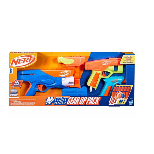 NERF N Series Gear Up Pack - 3 Blasters with 18 Darts