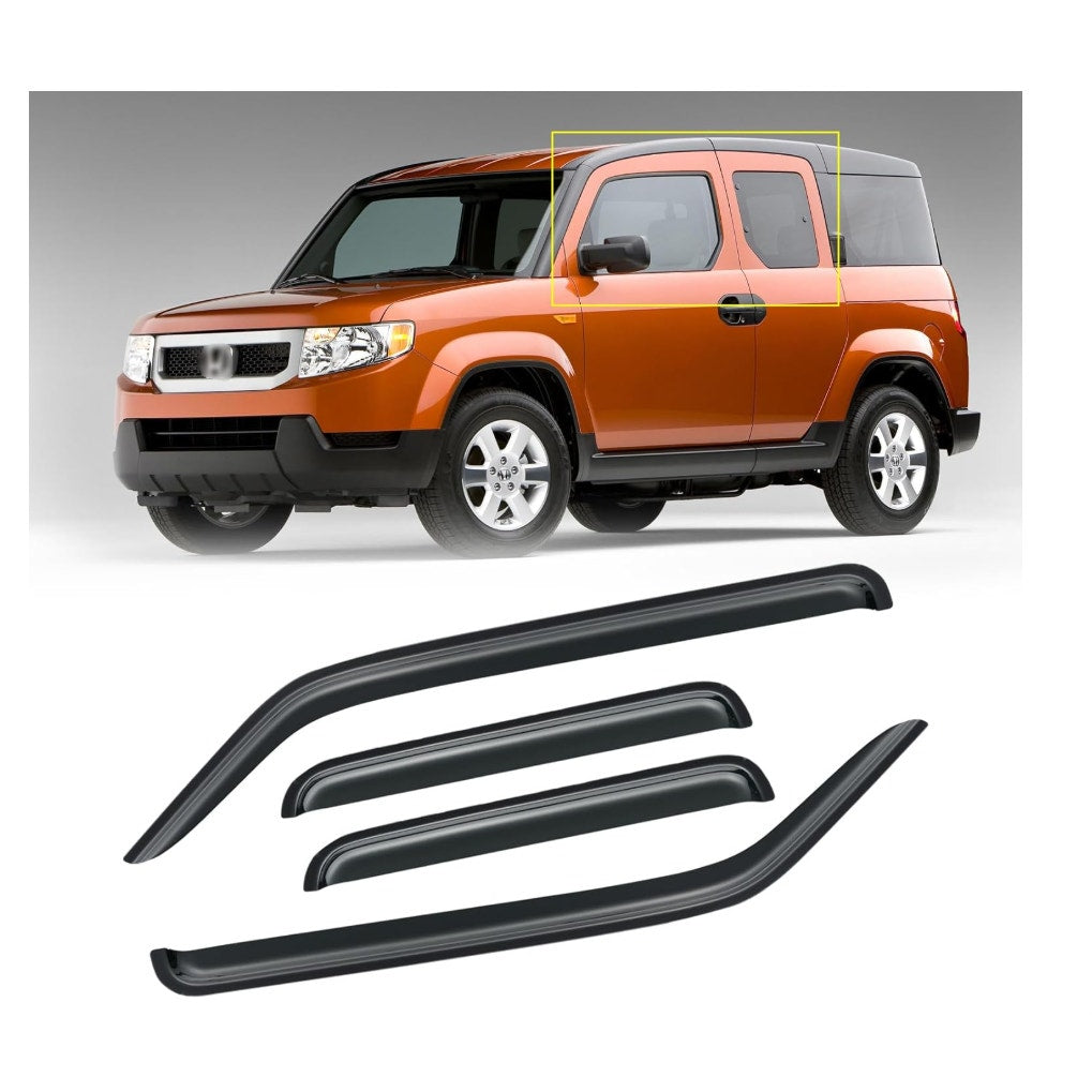 Window Visor for 2003-2011 Honda Element, Rain Guards Shields Vent Deflector
