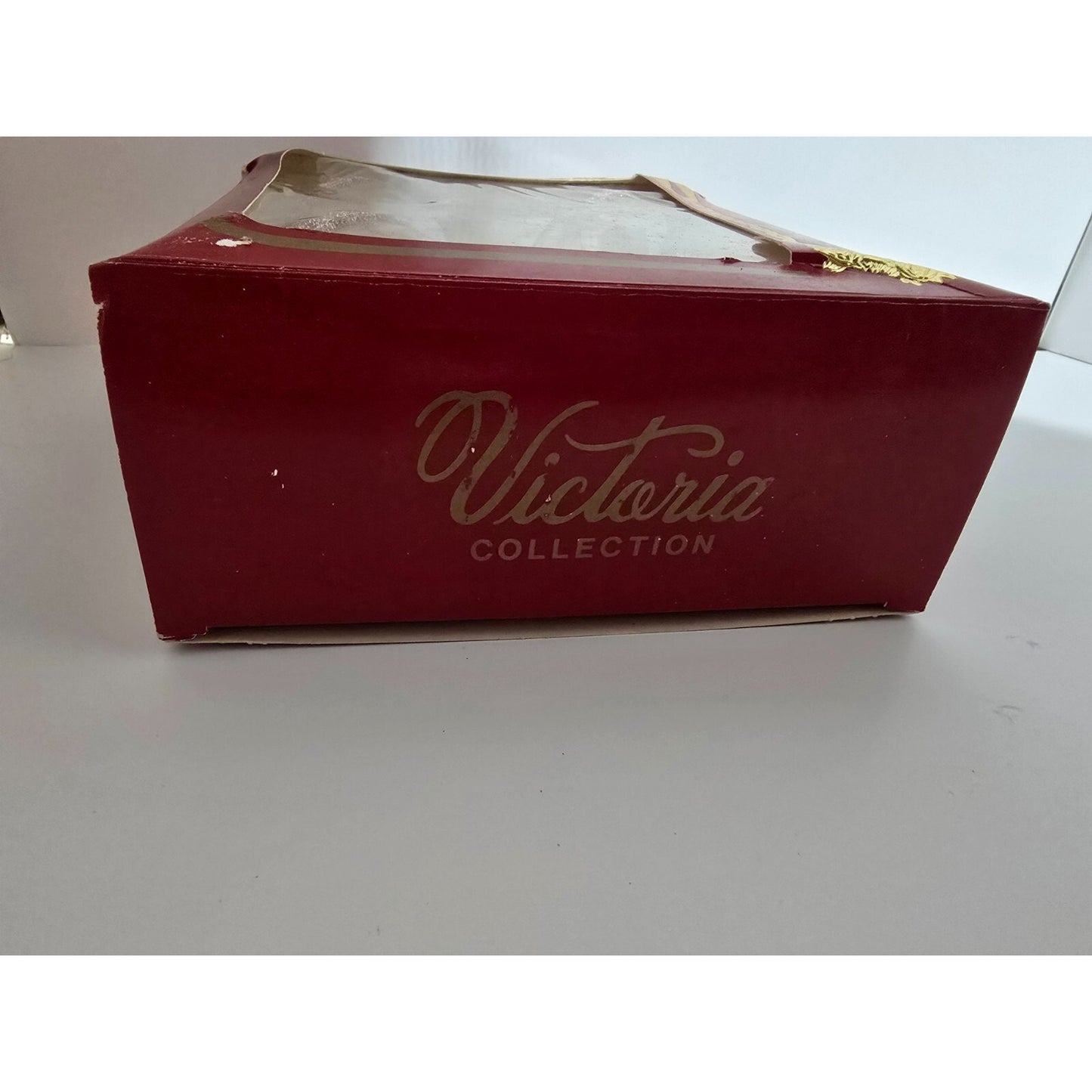 Victoria Collection Pink Glass Glitter Ornaments 3 Boxes (4 each) Original Box