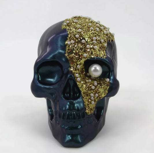 Halloween Skull Decorative Sculpture Black - Bullseye's Playground™