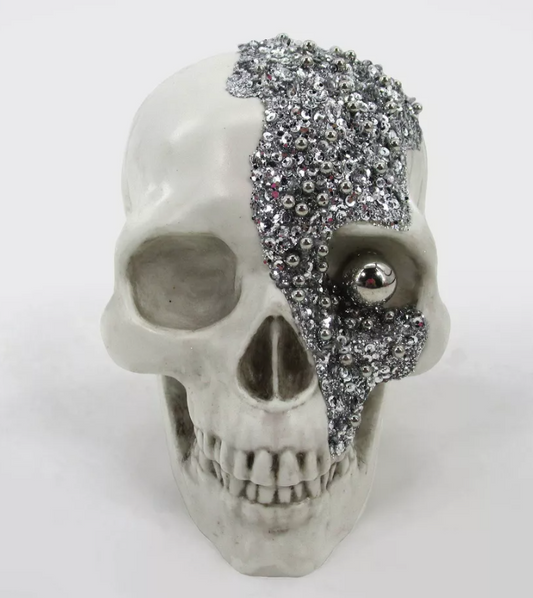 Halloween Skull Decorative Sculpture White - Bullseye's Playground™