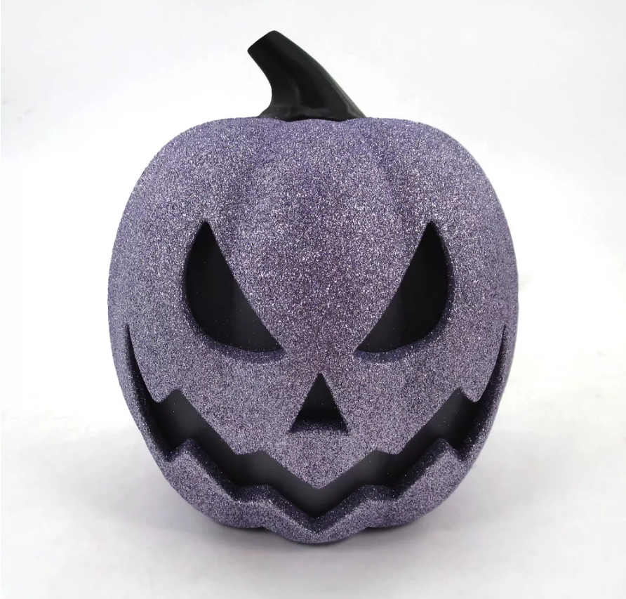 Halloween Jack-O-Lantern Pumpkin Figurines Color Changing LED - Bullseye's Playground™