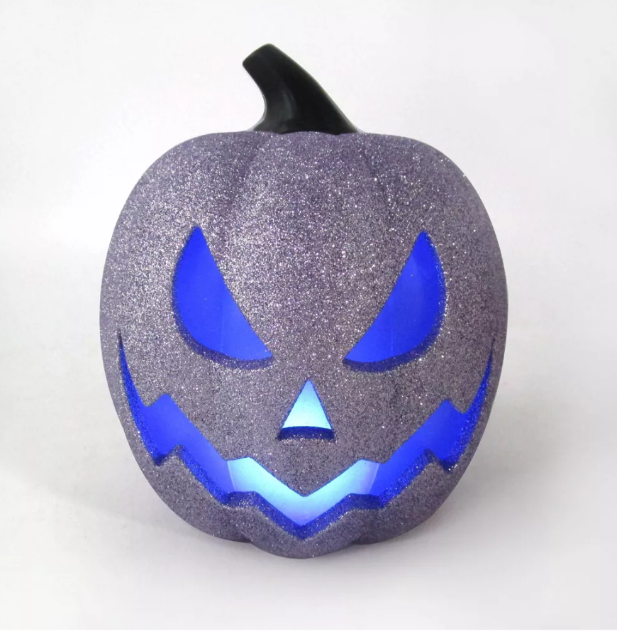 Halloween Jack-O-Lantern Pumpkin Figurines Color Changing LED - Bullseye's Playground™