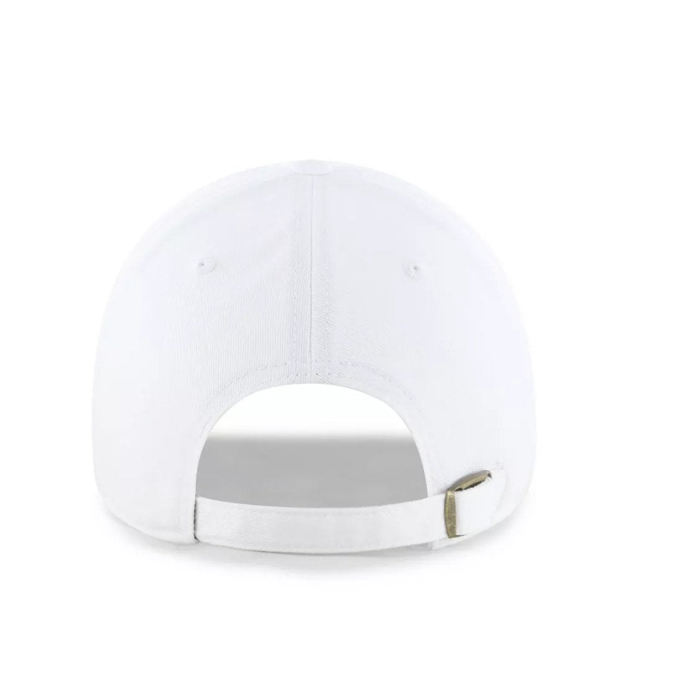 MLB New York Yankees Clean Up Hat - White & Navy: Cotton Adjustable Baseball Cap