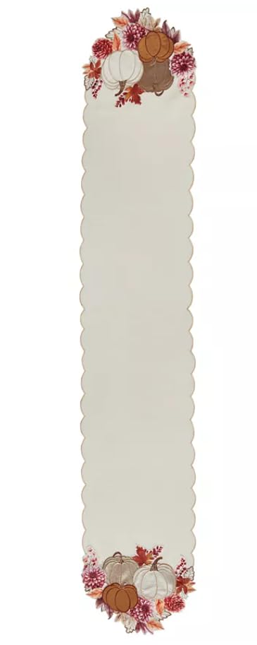 Harvest at Home by Elrene Boho Harvest Cutwork Fabric Table Runner 14" x 72"