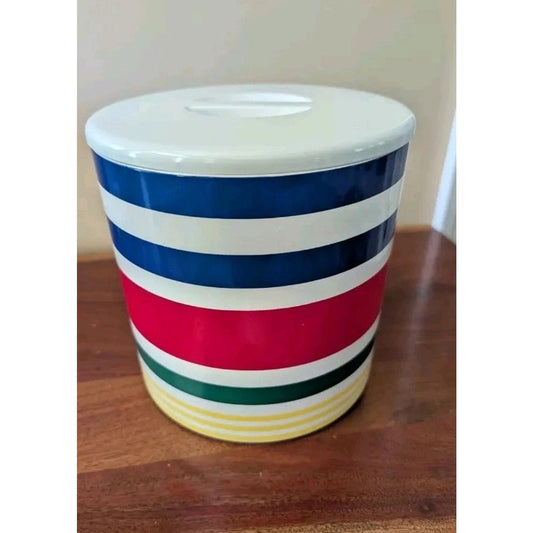 Vintage 1980s Ralph Lauren Japan Ice Bucket Container Nautical Theme Rare!