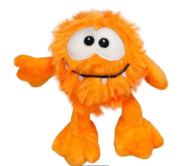 Multipet Minipet Plush Monster Dog Toy 5" - 1 Piece Assorted