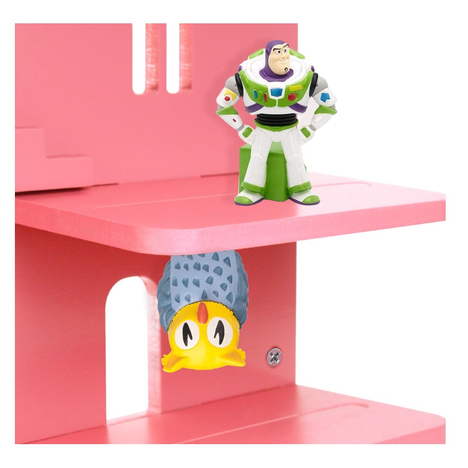 Annmore Shelf for Tonies Figures and Toniebox, Wooden Shelf for Kids Bedroom