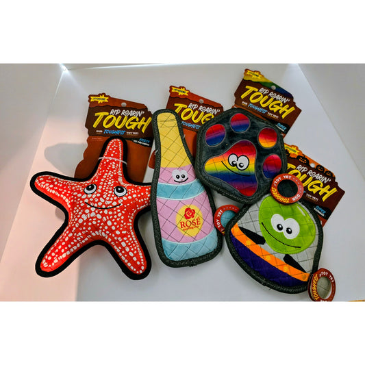 Rip Roarin' Tough Dog Toy - Super Squeak - Aggressive Chewers - Mystery 1 Piece