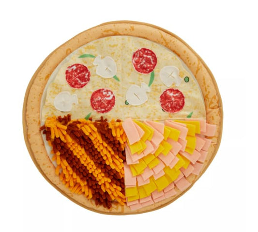 Joyhound Classroom Snuffle Puzzle Pizza Burrow & Play Mat Dog Toy