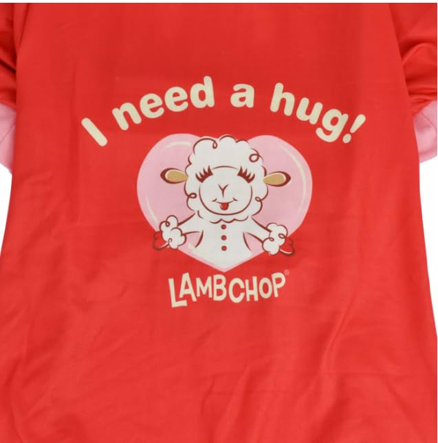 Lamb Chop Valentine Red & Pink Pet Pajamas - XS