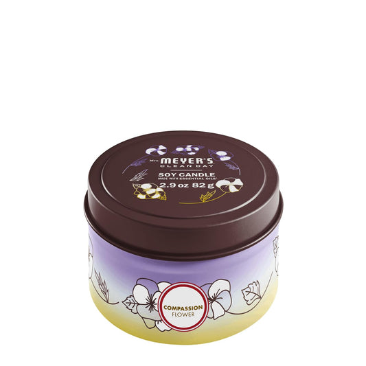 Compassion Flower Tin Candle