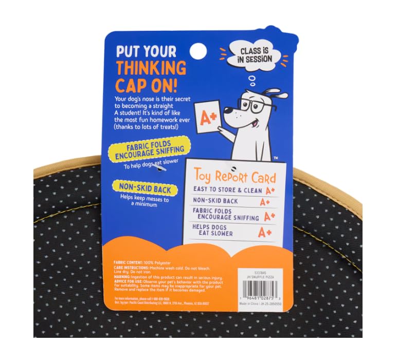 Joyhound Classroom Snuffle Puzzle Pizza Burrow & Play Mat Dog Toy