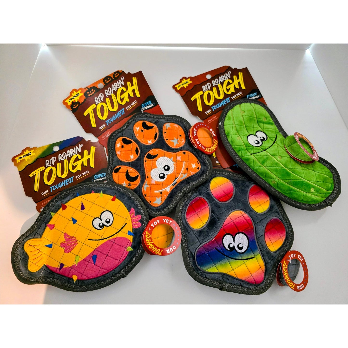 Rip Roarin' Tough Dog Toy - Super Squeak - Aggressive Chewers - Mystery 1 Piece