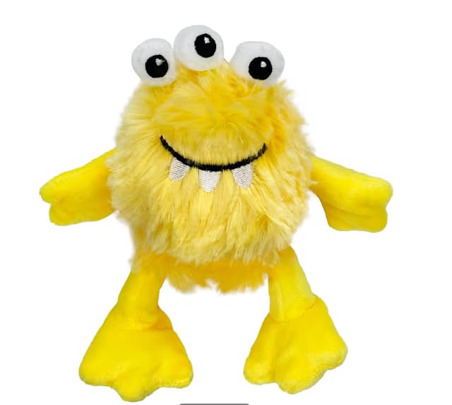 Multipet Minipet Plush Monster Dog Toy 5" - 1 Piece Assorted