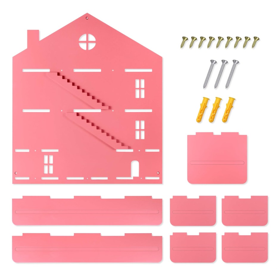 Annmore Shelf for Tonies Figures and Toniebox, Wooden Shelf for Kids Bedroom