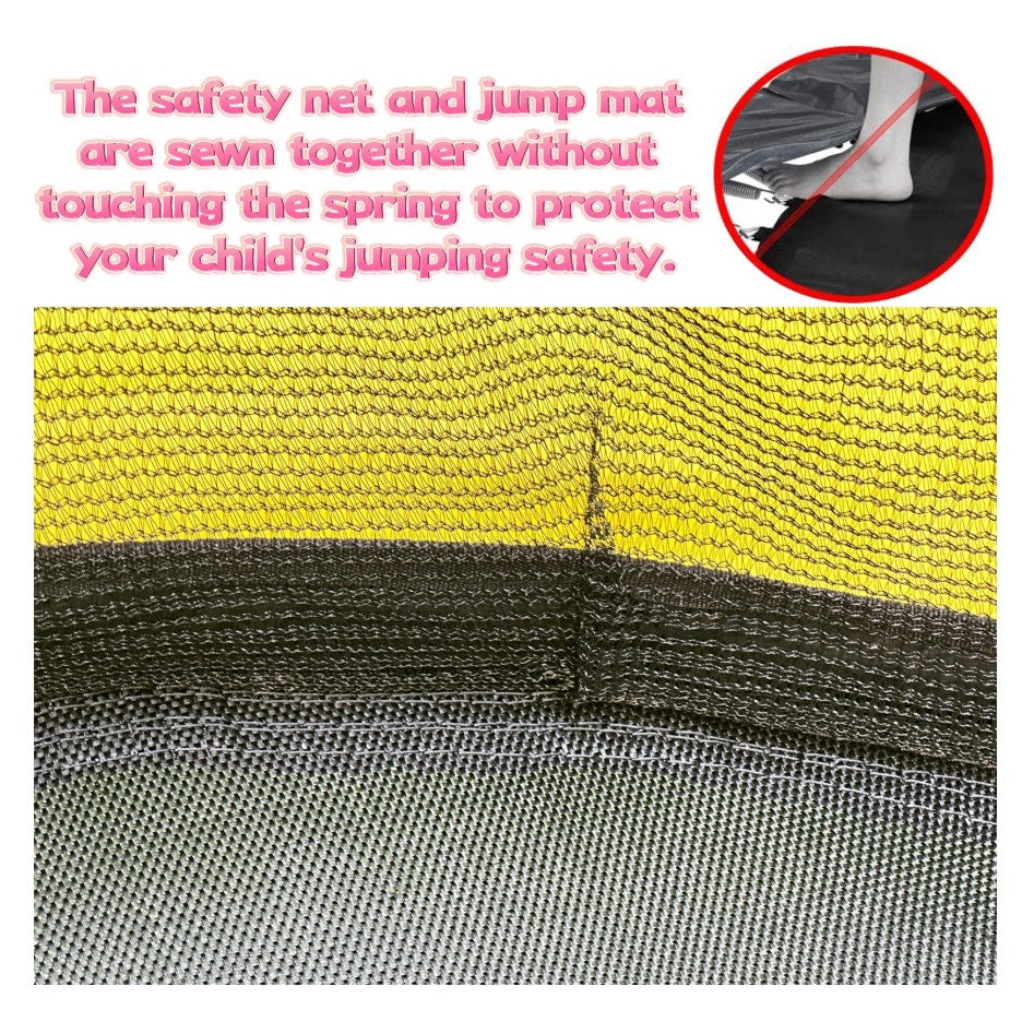 60" Trampoline for Kids with Basketball Hoop, 5ft with Raised Safety Net