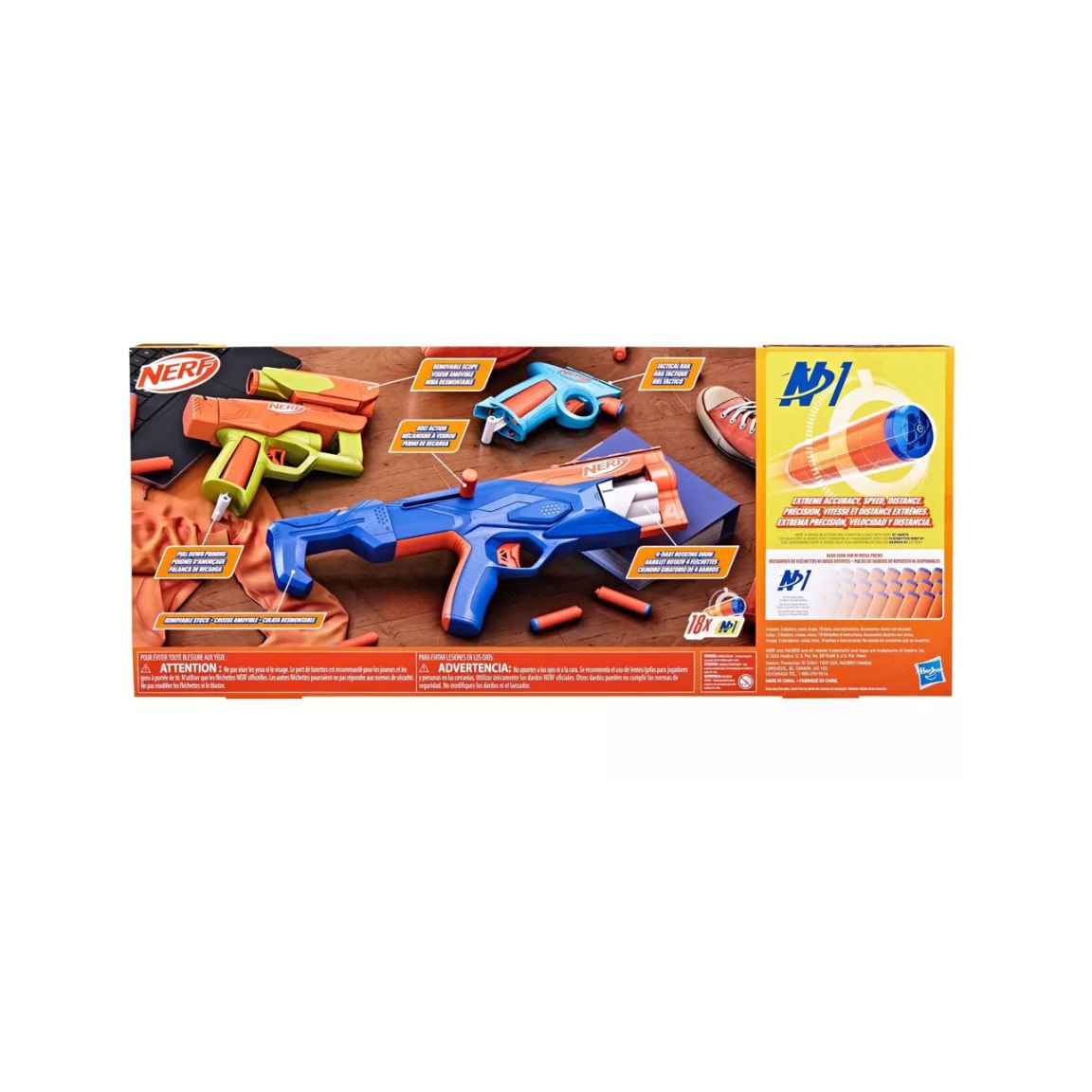 NERF N Series Gear Up Pack - 3 Blasters with 18 Darts