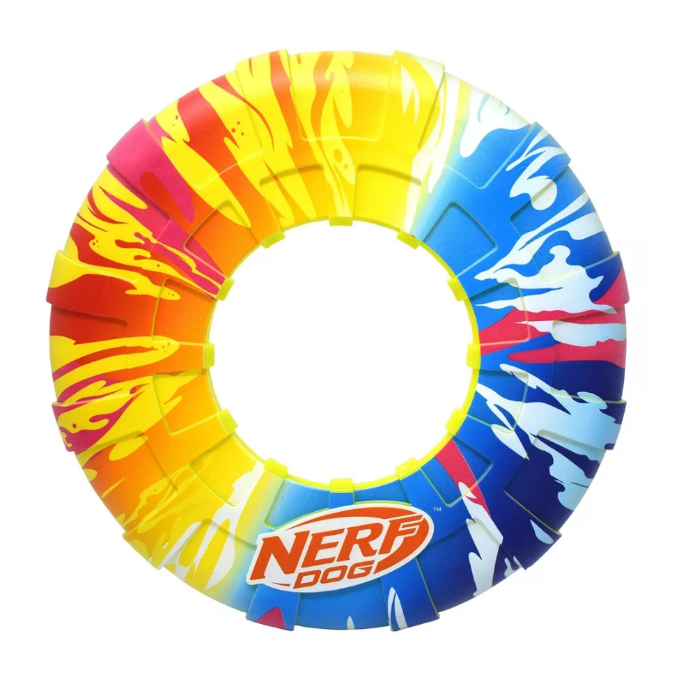 NERF TPR Color Blast Flyer and Tug Dog Toys