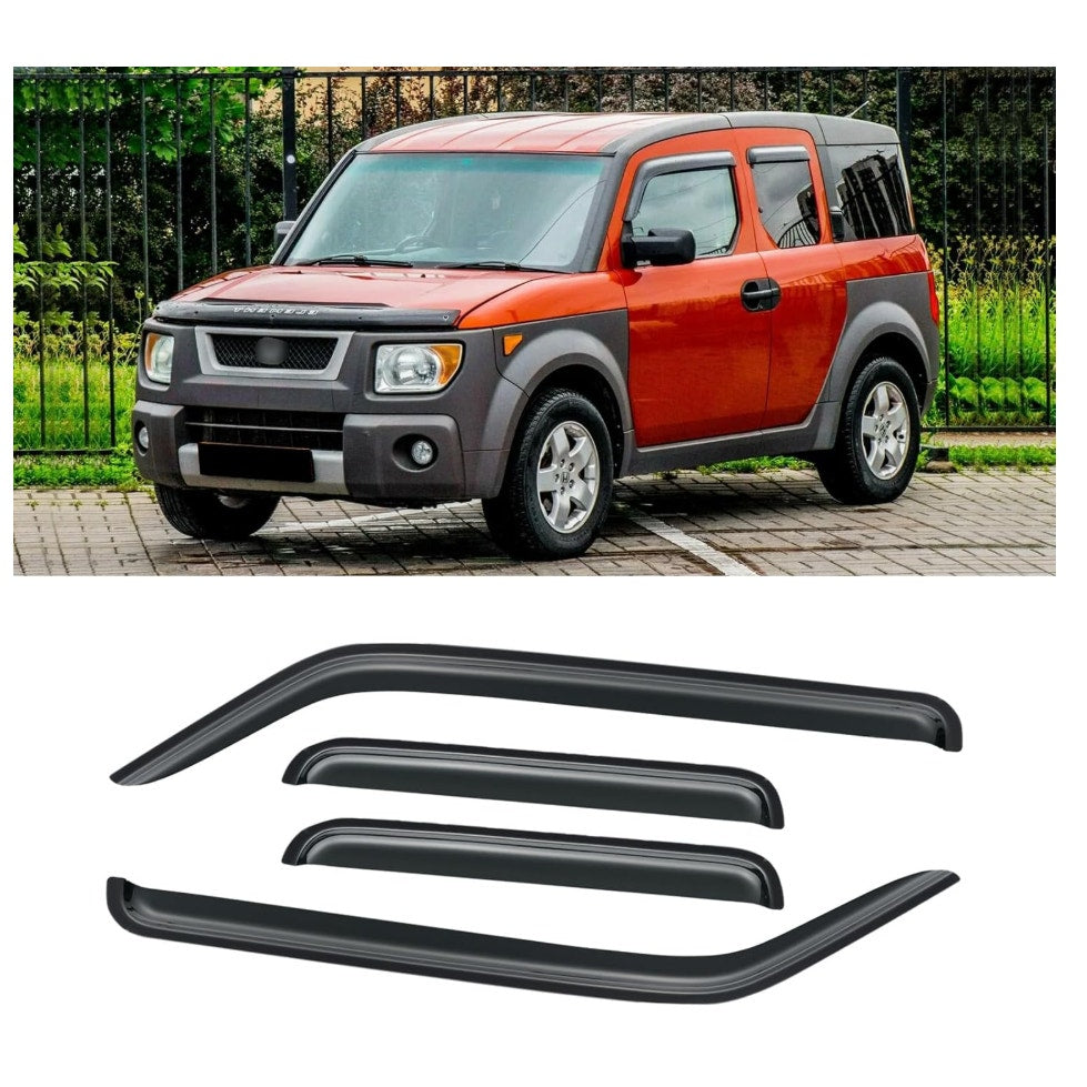 Window Visor for 2003-2011 Honda Element, Rain Guards Shields Vent Deflector