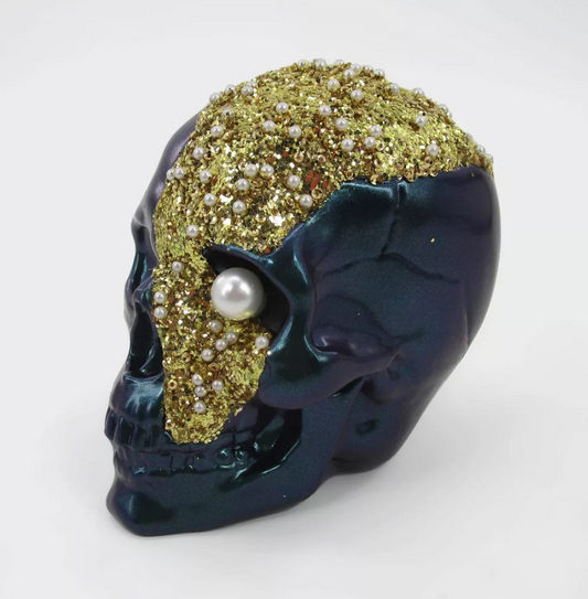 Halloween Skull Decorative Sculpture Black - Bullseye's Playground™