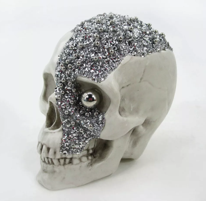 Halloween Skull Decorative Sculpture White - Bullseye's Playground™