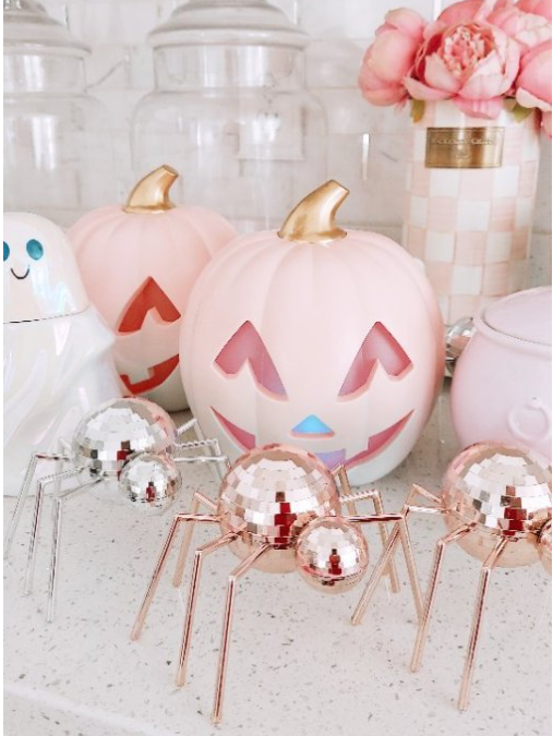 Halloween Jack-O-Lantern Pumpkin Figurines Color Changing LED  - Bullseye's Playground™
