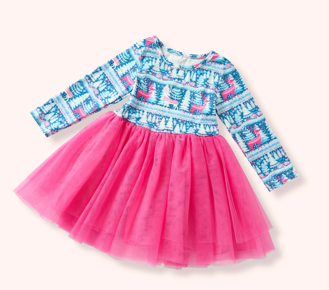 Pete + Lucy Girl's Fall Winter "Frozen Forest" - Tulle Dress