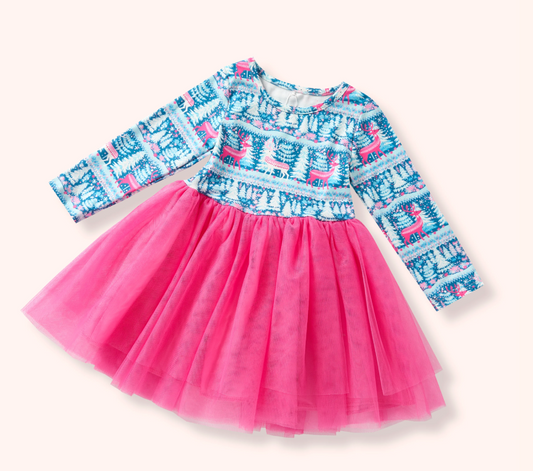 Pete + Lucy Girl's Fall Winter "Frozen Forest" - Tulle Dress