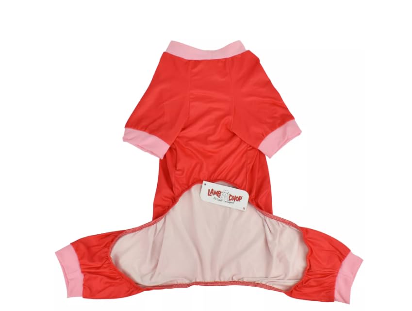 Lamb Chop Valentine Red & Pink Pet Pajamas - S