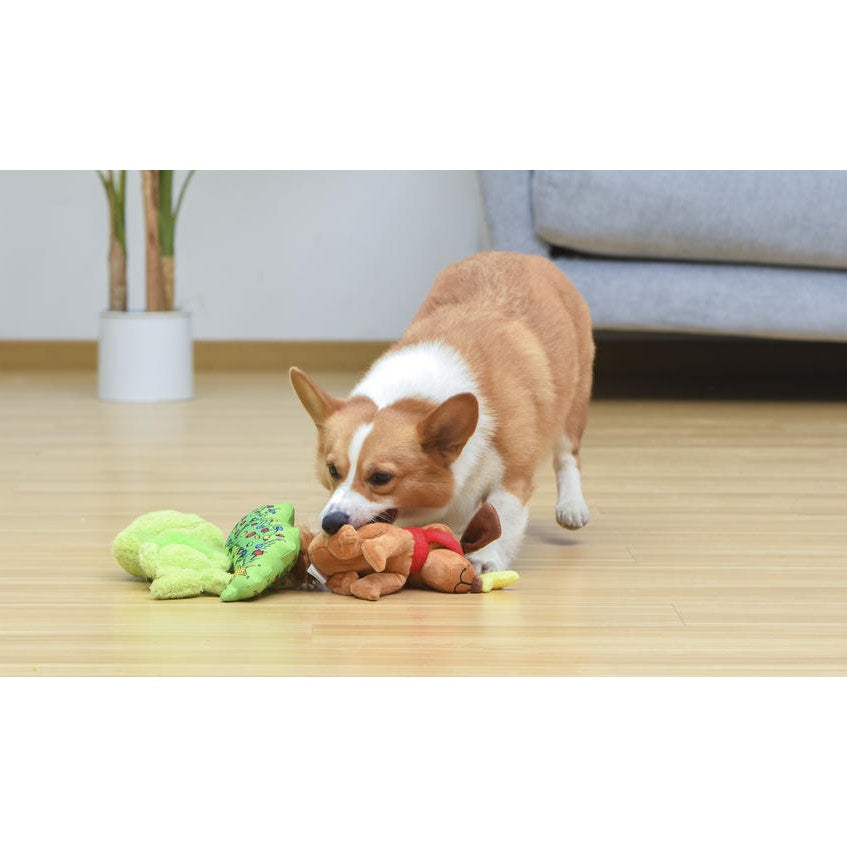 Dr. Suess's The Grinch 3 Piece Plush Dog Toys - Christmas Set for Dogs