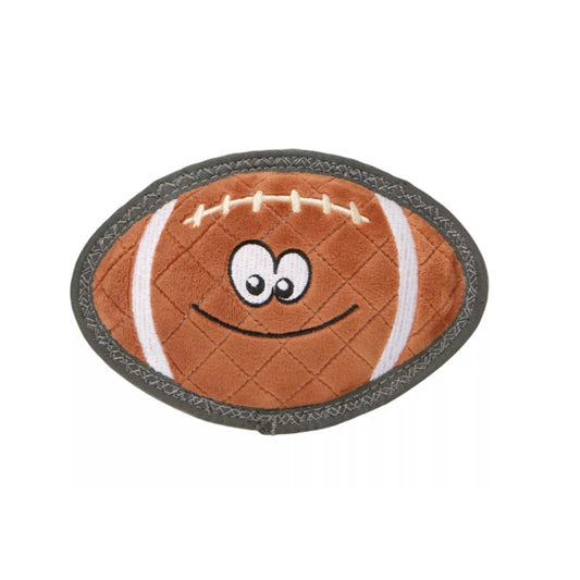 Joyhound Rip Roarin' Tough Plush Football Squeaker Dog Toy - Aggressive Chewers